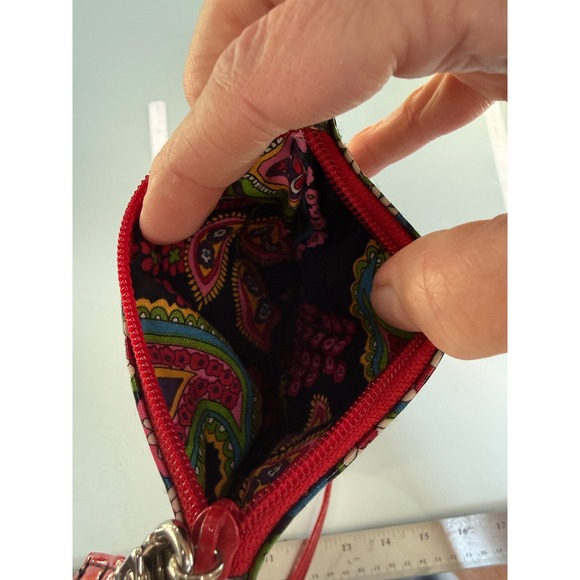 Vera Bradley SWAK Crossbody Bag Floral Red Patent Trim NWOT - Picture 8 of 9